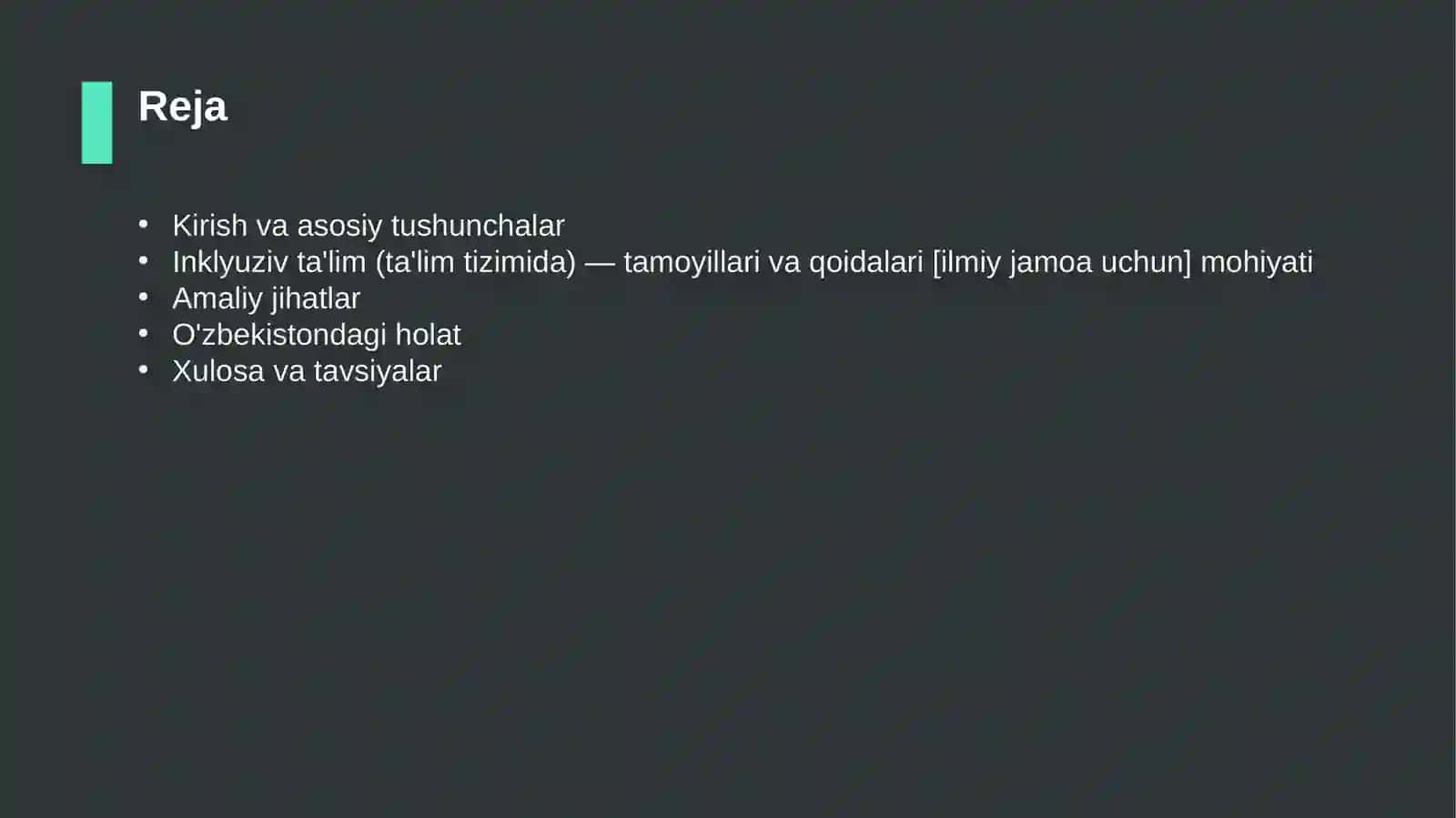 Inklyuziv ta'lim (ta'lim tizimida) — tamoyillari va qoidalari [ilmiy jamoa uchun] 2