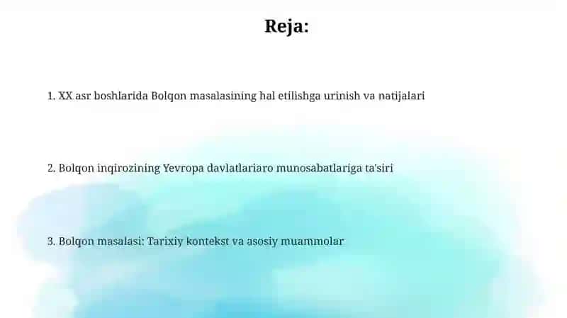 Bolqon masalasi va Yevropada xalqaro munosabatlarning keskinlashuvi 2