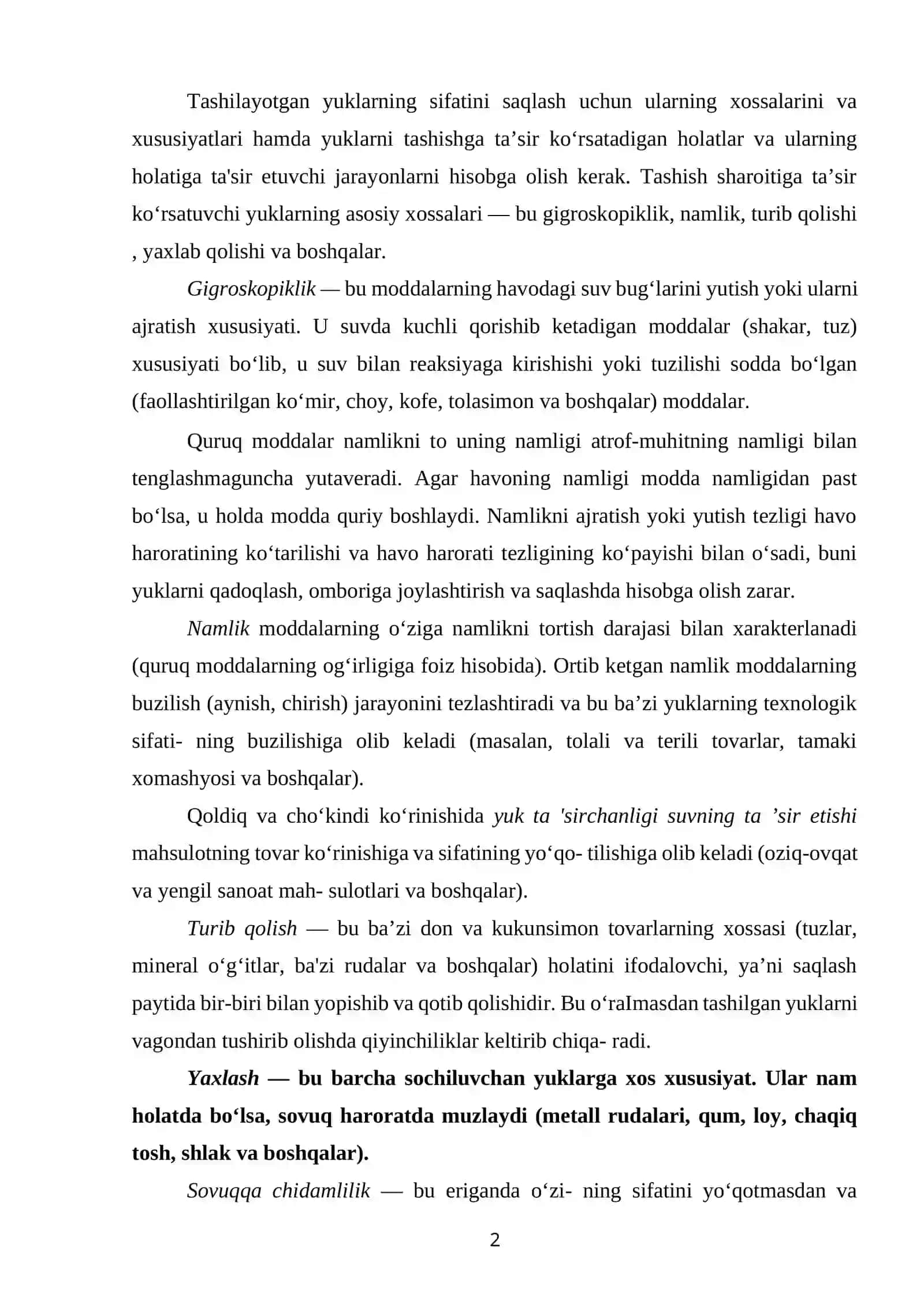 Temir yo'lda yuklarni tashish tasnifi va usullari 2