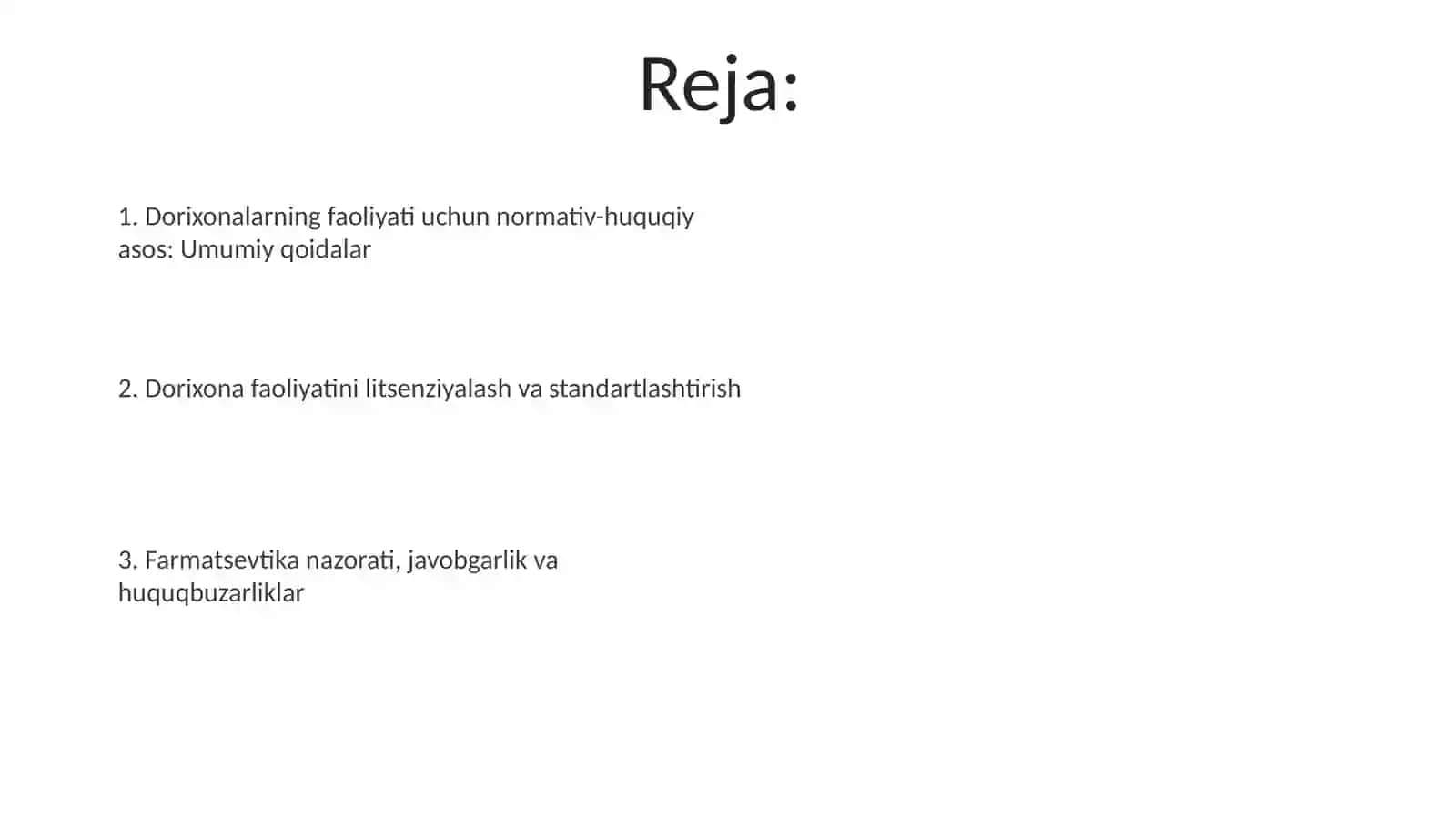 Dorixonalar faoliyatini tartibga solishning meyoriy huquqiy asoslari 2