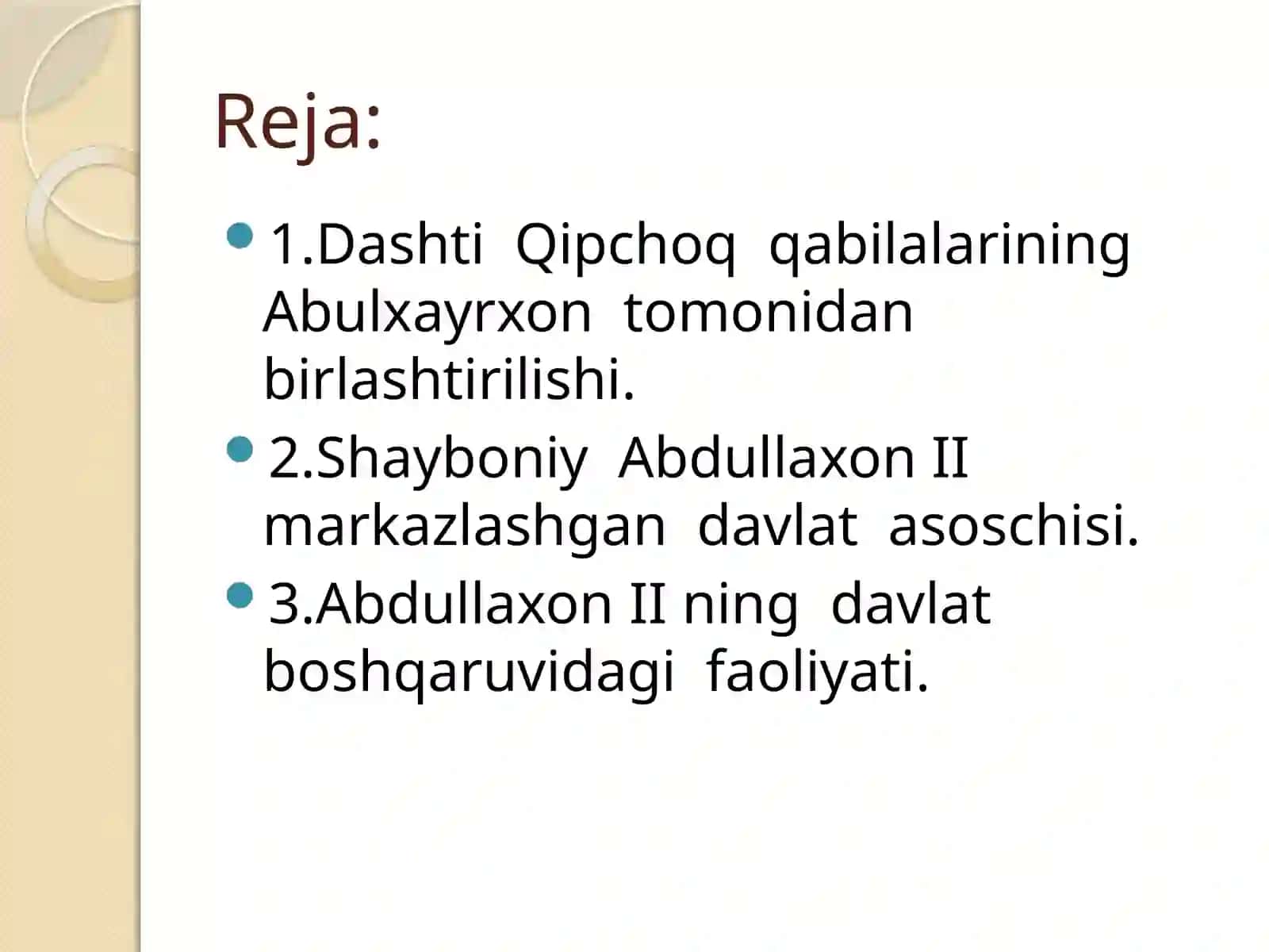 Movarounnahrda Shayboniylar davlatining tashkil topishi 2