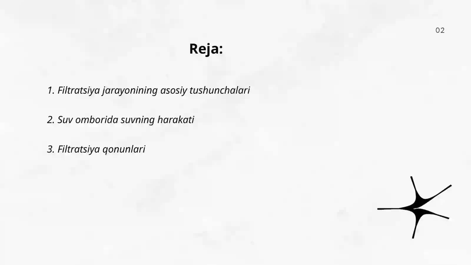 Filtratsiya jarayoni 2