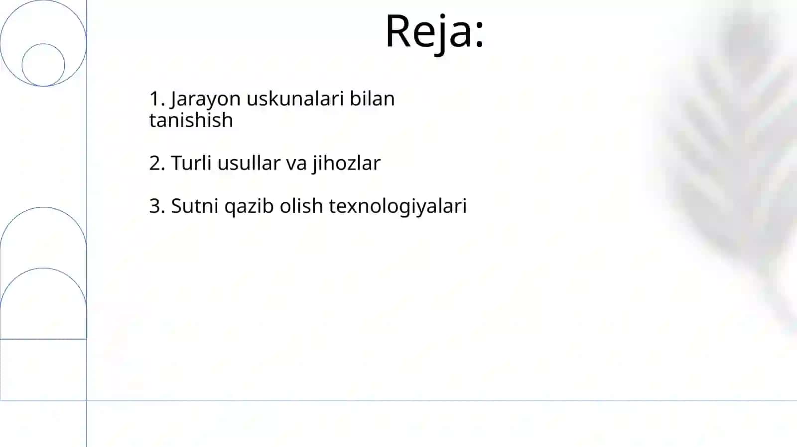 Turli usullarda sut sogʼip olish texnologiyasi va mazkur jarayonda jixozlar bilan tanishish 2