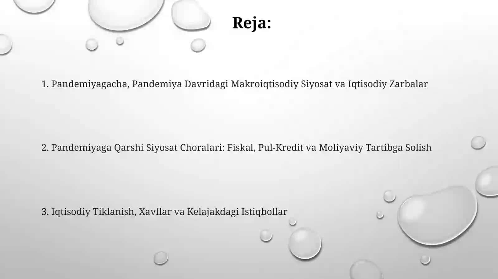 Pandemiya davrida makroiqtisodiy siyosatning o‘zgarishiva iqtisodiy barqarorlik 2