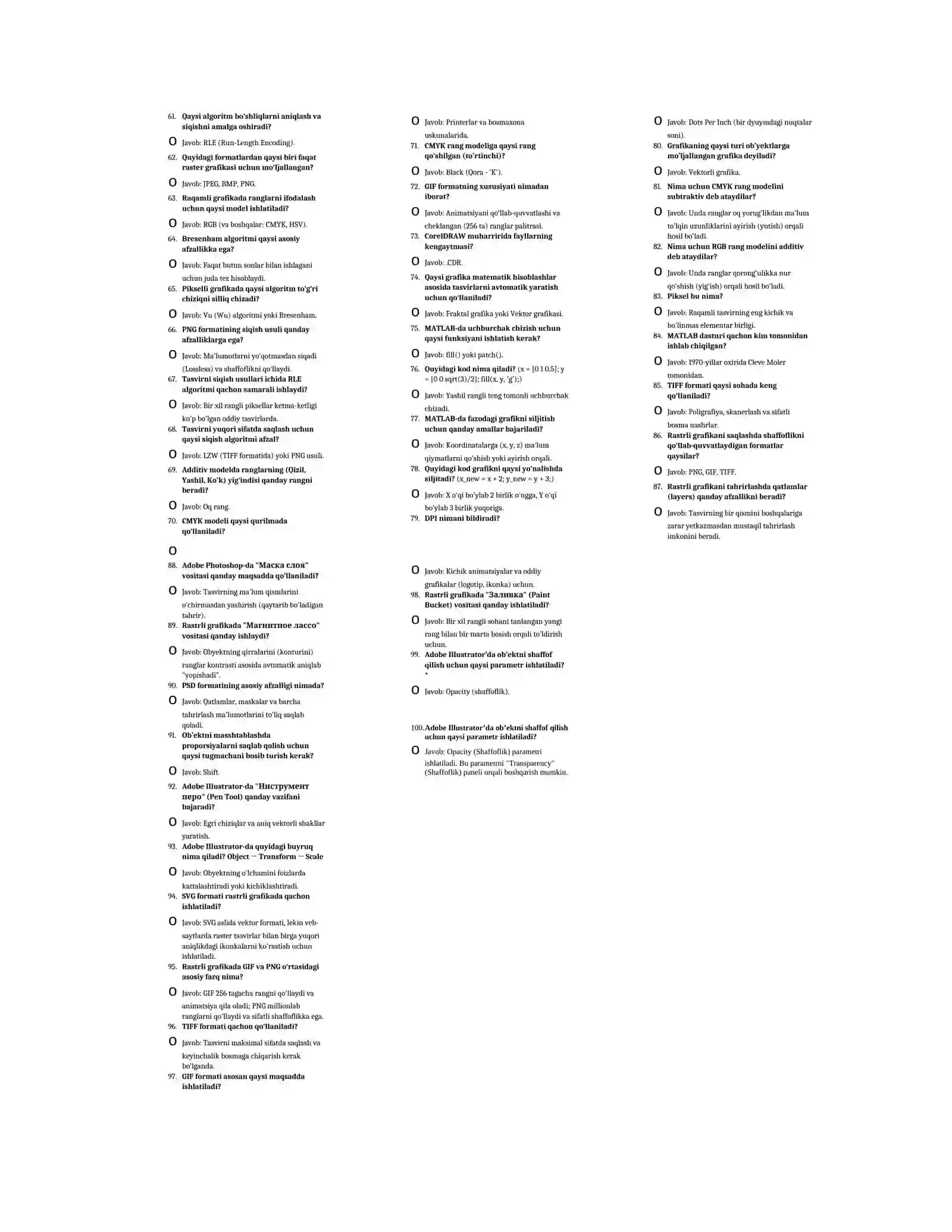 MATLABda Tasvirlarni Ishlash 2