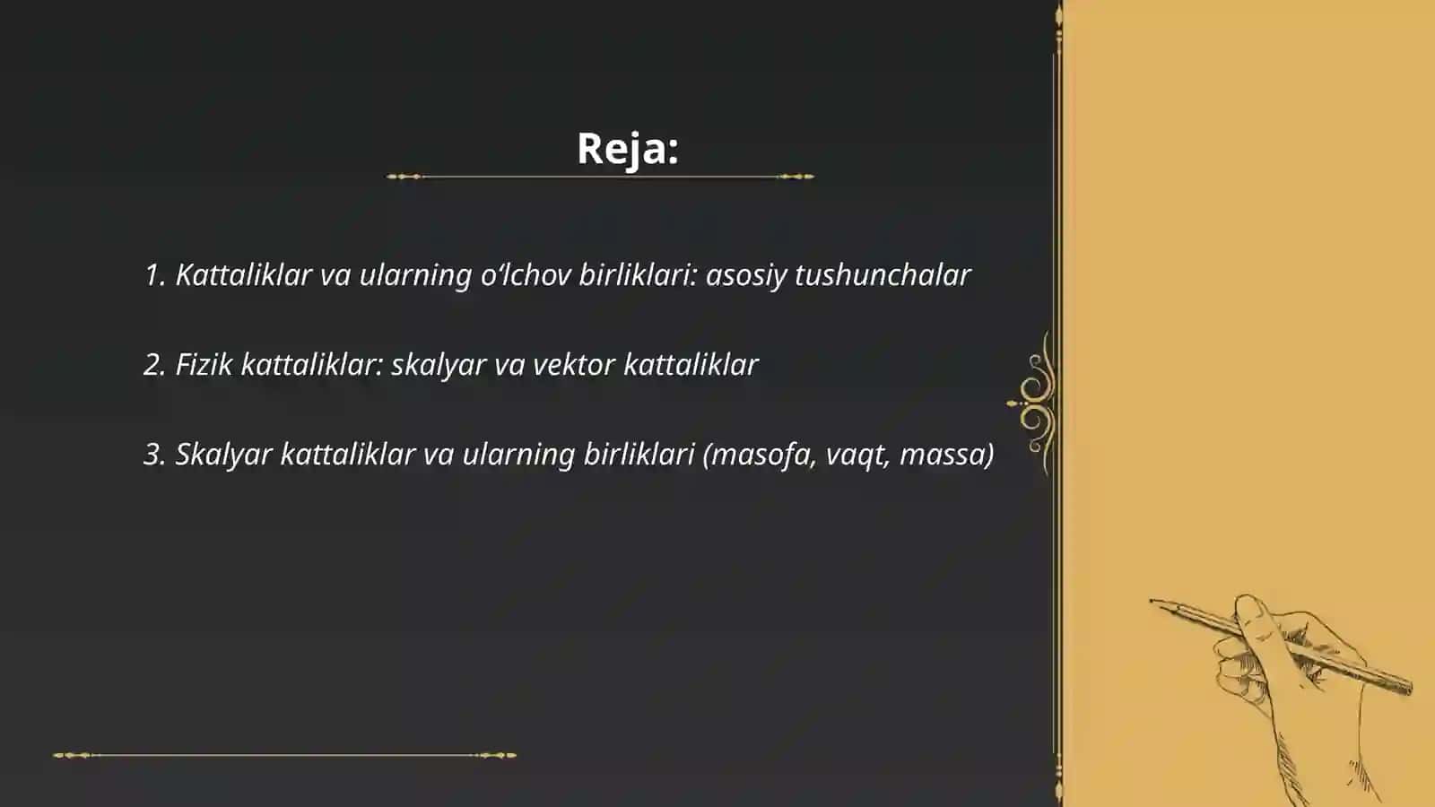 Kattaliklar, ularning turlari va biriklari 2