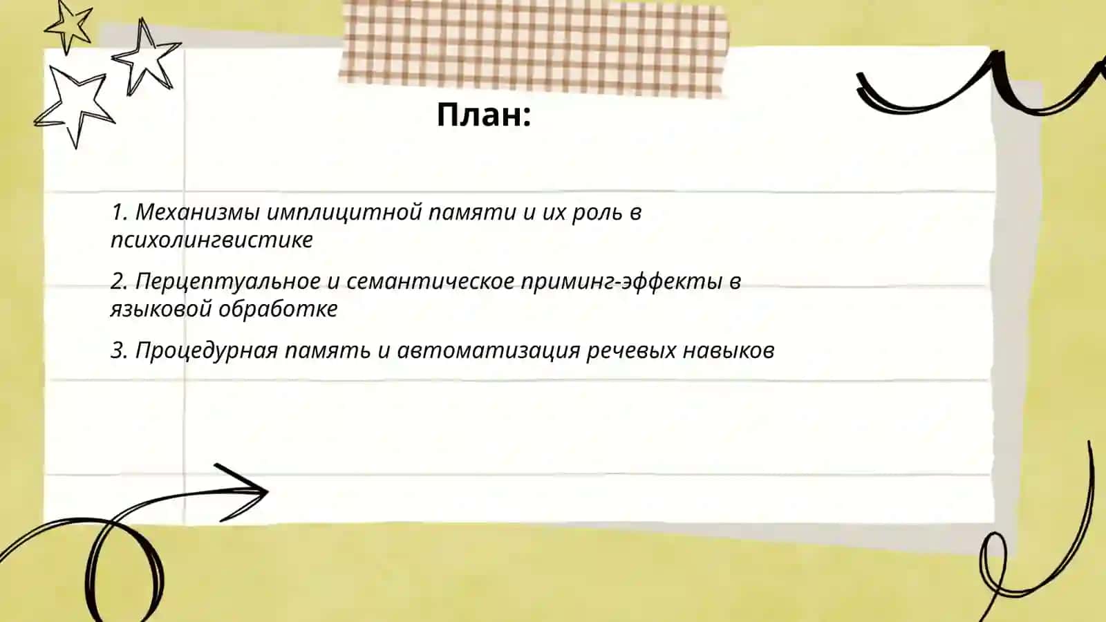 Исследования имплицитной памяти в психологиии психолингвистике 2