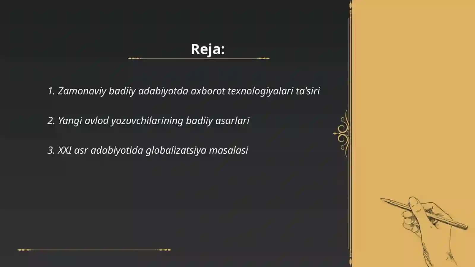 Badiiy adabiyotda zamonaviylik 2