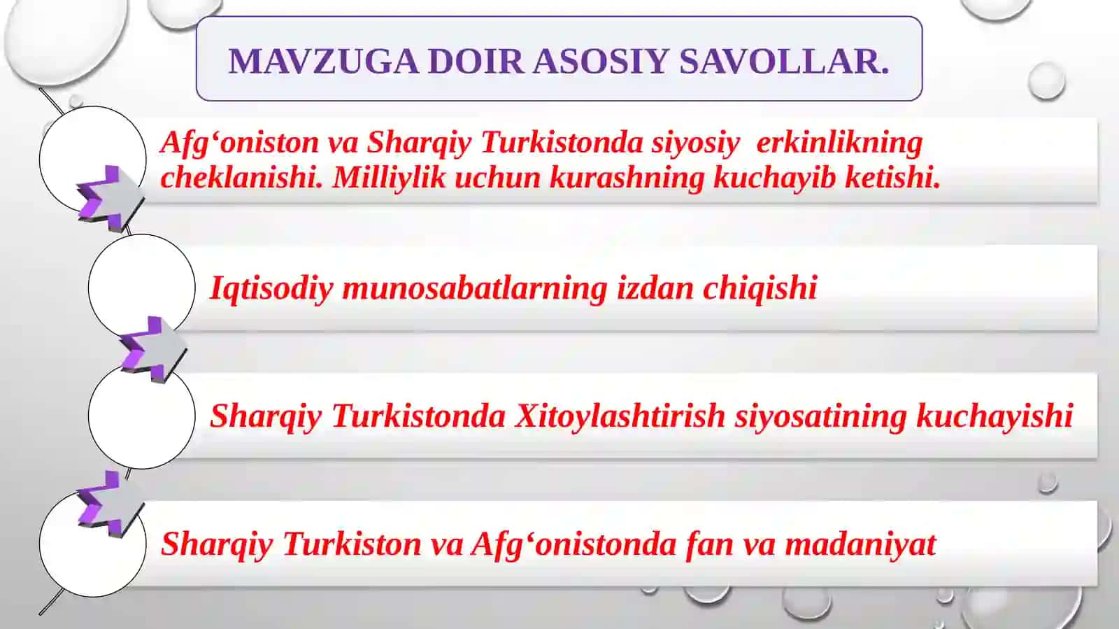 "Markaziy Osiyo xalqlari tarixi" (Yangi va eng yangi davr) 2