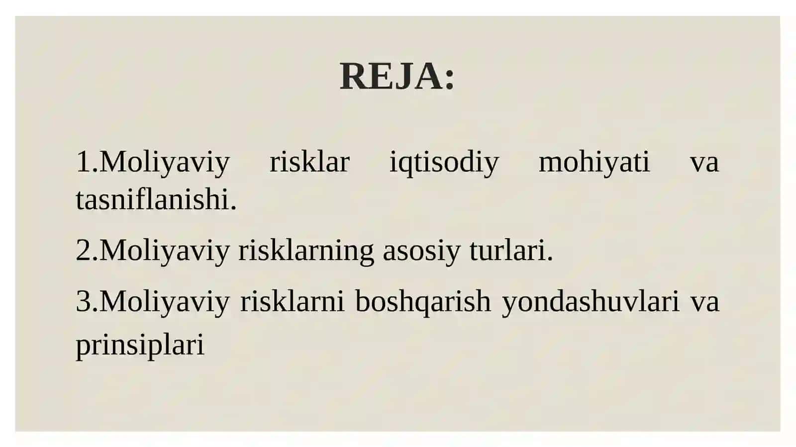 KORXONALARDA MOLIYAVIY RISKLARNI BOSHQARISH 2