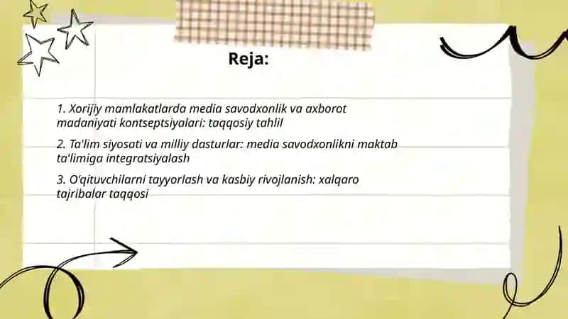 Xorijiy mamlakatlarda media savodxonlik va axborot madaniyati kontseptsiyalari: taqqosiy tahlil 2
