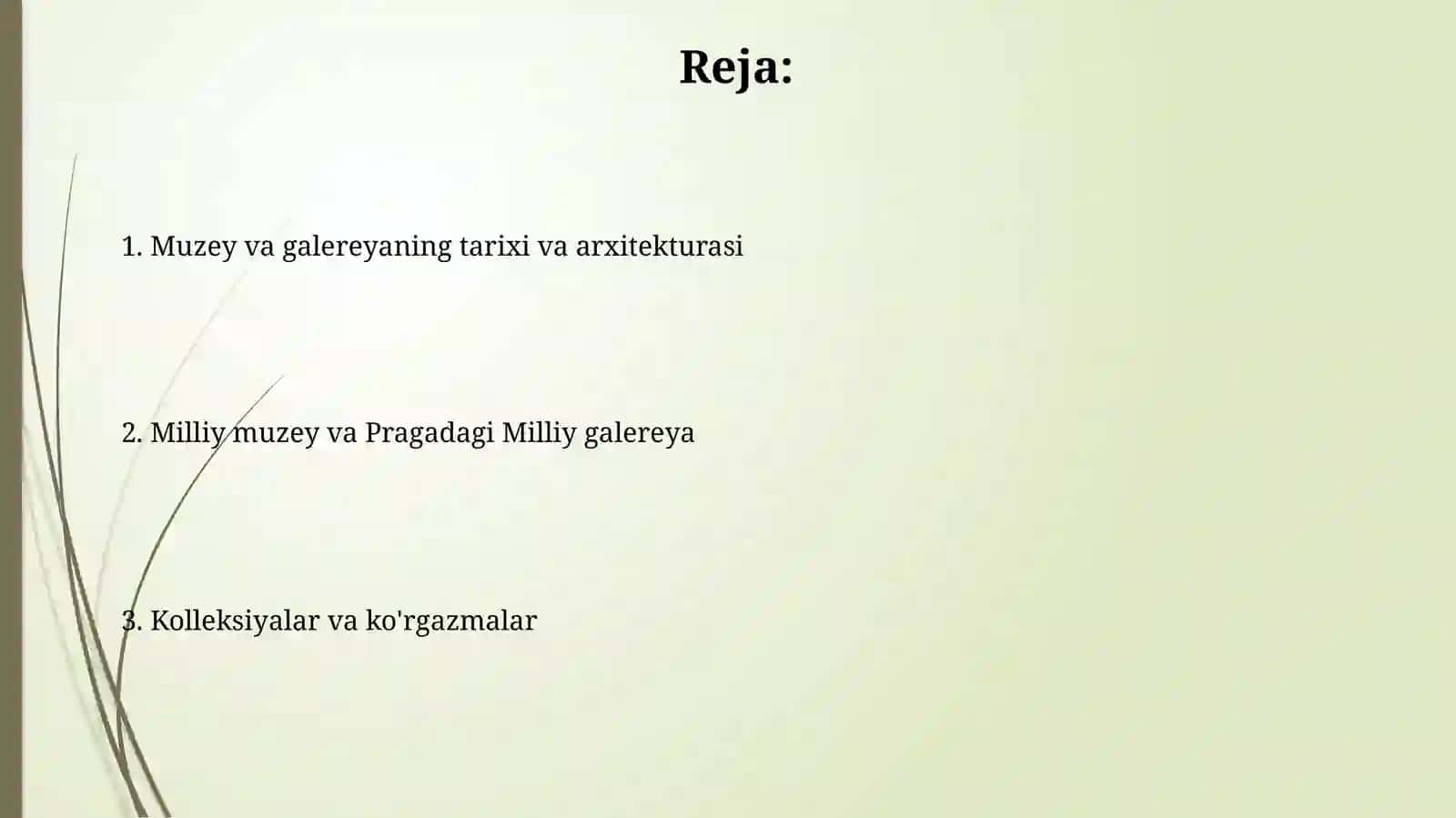 Chexiya milliy muzeylari. Praga milliy muzeyi va milliy galireyasi 2