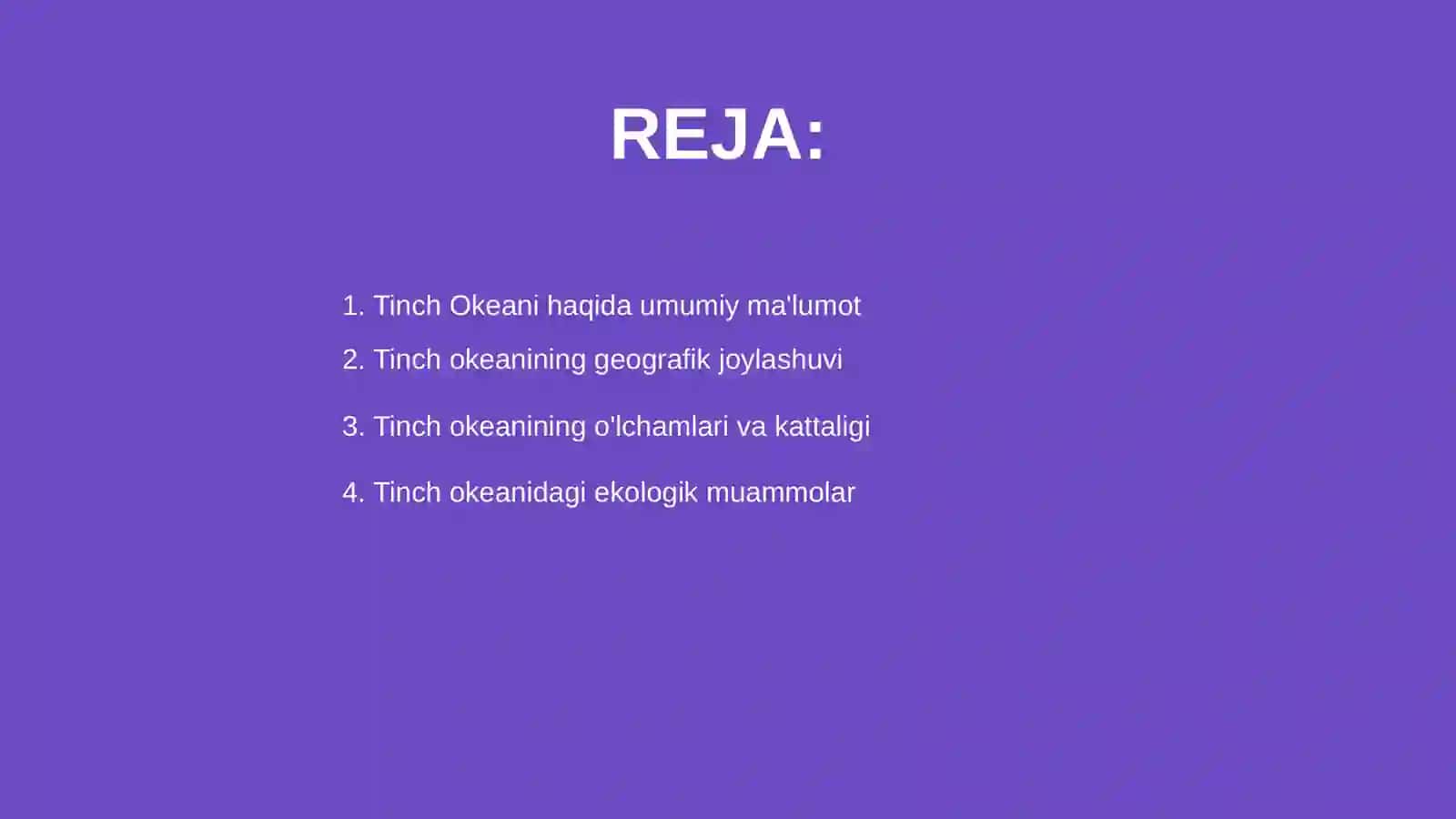 Tinch okeani 2