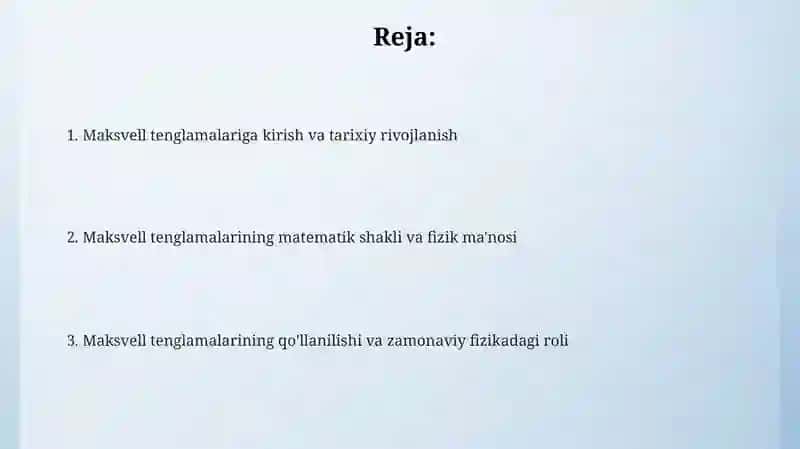 Maksvell tenglamalari va ularning fizik maʼnosi 2