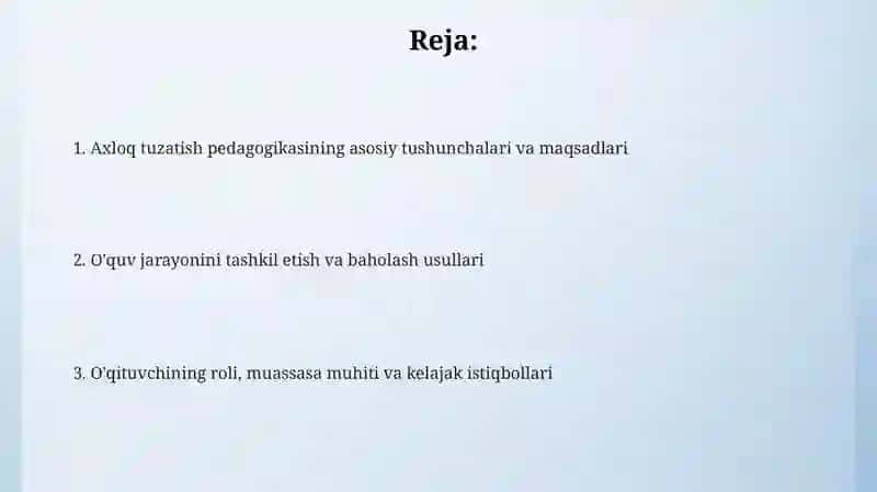 Axloq tuzatish pedagogikasi asoslari 2