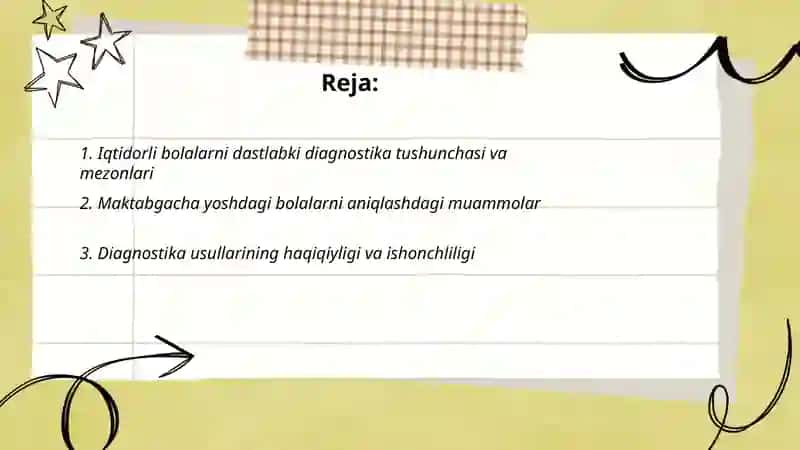 Dastlabki diagnostika 2