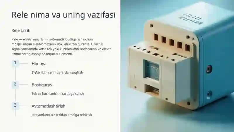Releli Apparatlar: Elektr Boshqaruvining Asosi 2