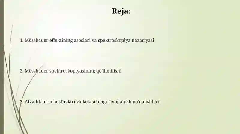 Mössbauer effektining asoslari va spektroskopiya nazariyasi 2