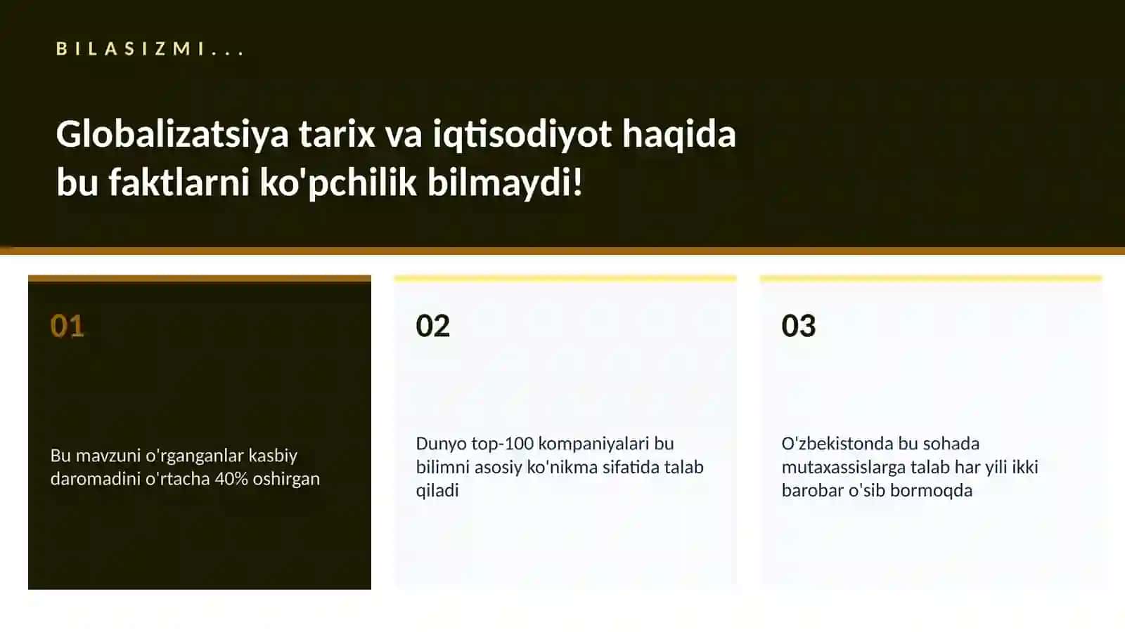 Globalizatsiya tarix va iqtisodiyot 2
