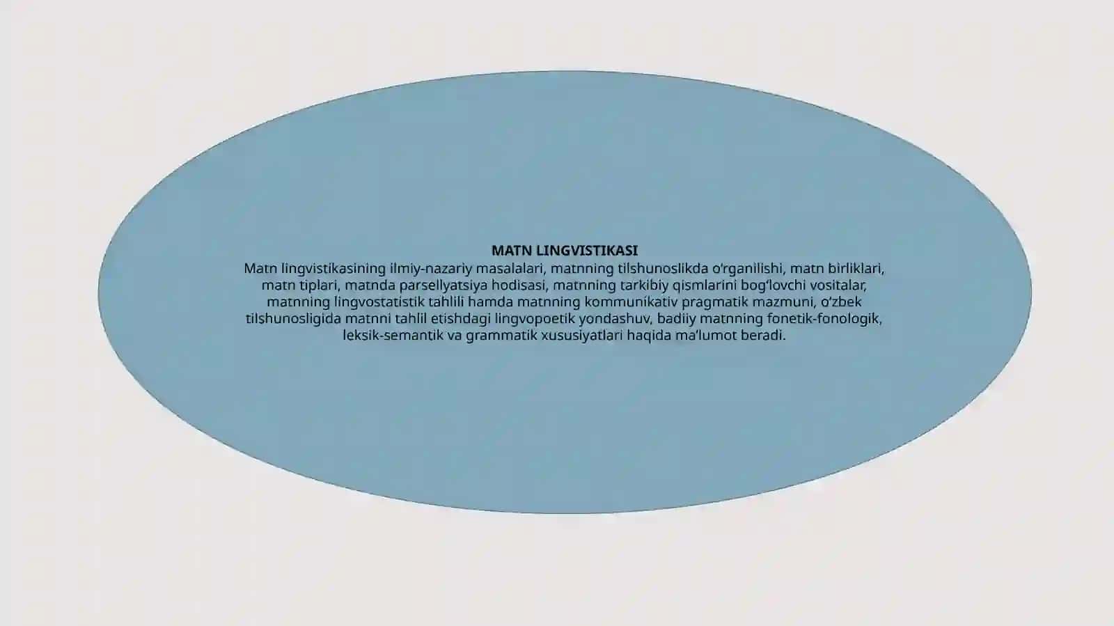 Matn lingvistikasi fani 2