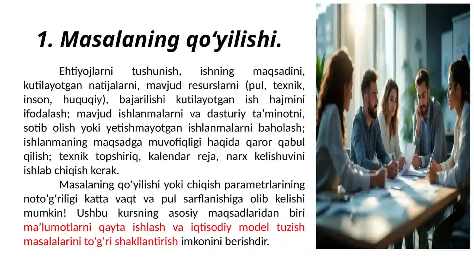 MATEMATIK MODELLARNI ISHLAB CHIQISH VA MASALALAR YECHISH KETMA-KETLIGI 2