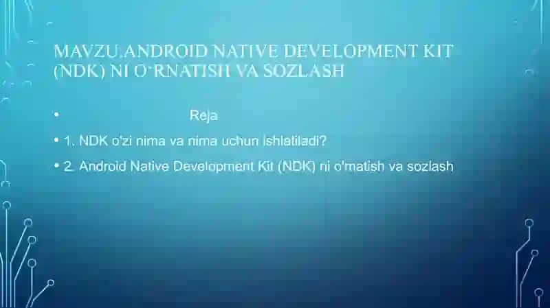 Android Native Development Kit (NDK) ni o‘rnatish va sozlash 2