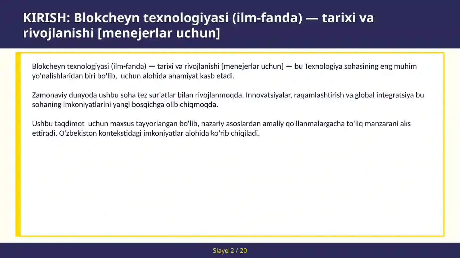 Blokcheyn texnologiyasi (ilm-fanda) — tarixi va rivojlanishi [menejerlar uchun] 2