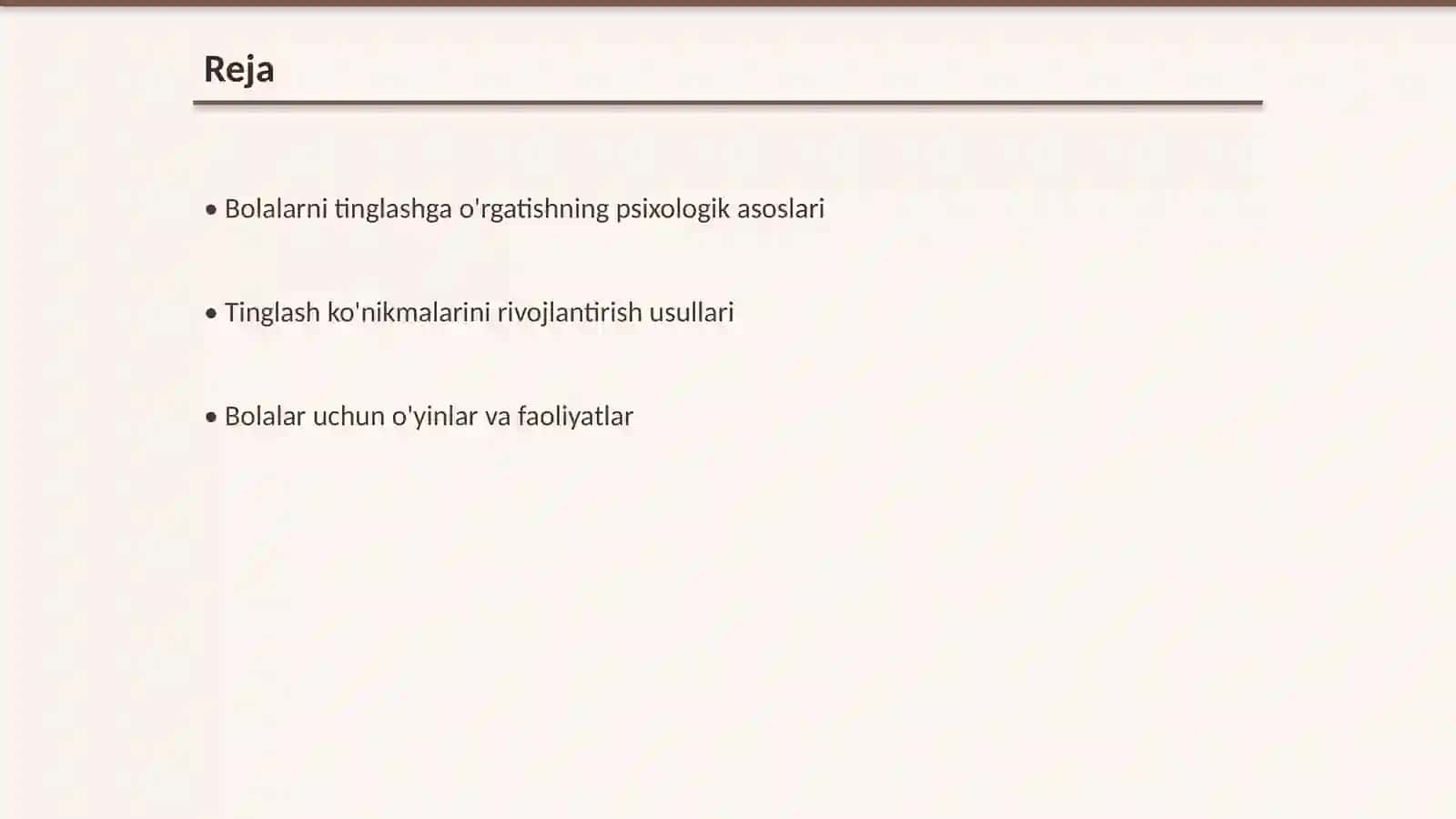Bolalarni tinglashga o'rgatish 2