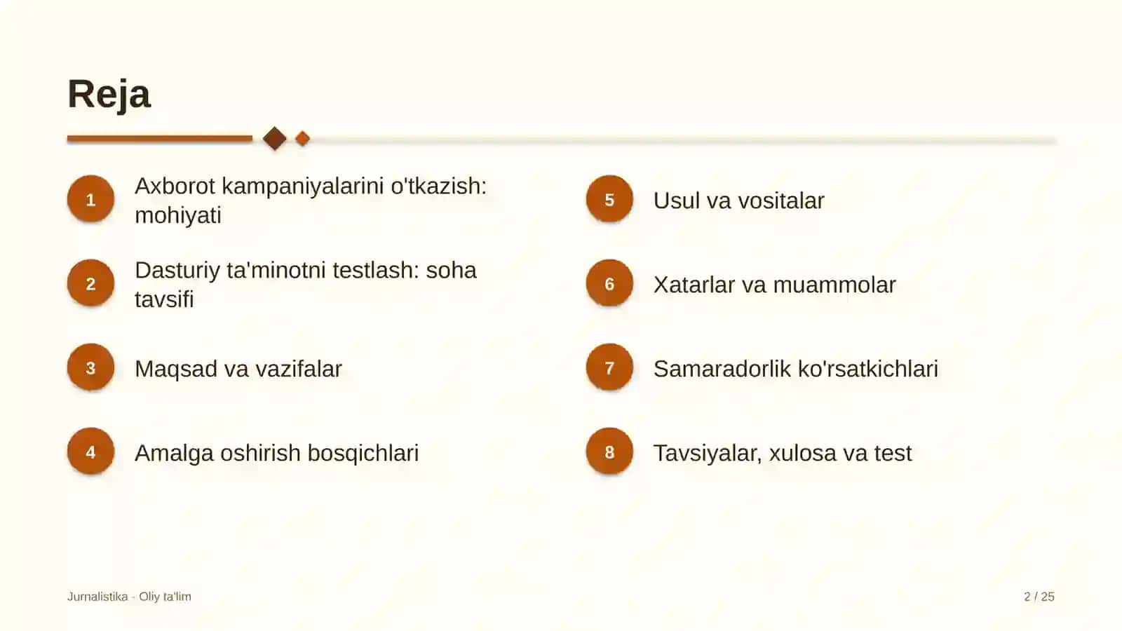 Axborot kampaniyalarini o'tkazish: mohiyati 2