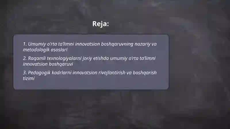 Umumiy oʻrta taʼlimni innovatsion boshqarish 2