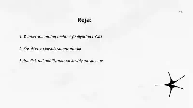 Mehnat faoliyatidagi shaxsning individual psixologik xususiyatlari 2