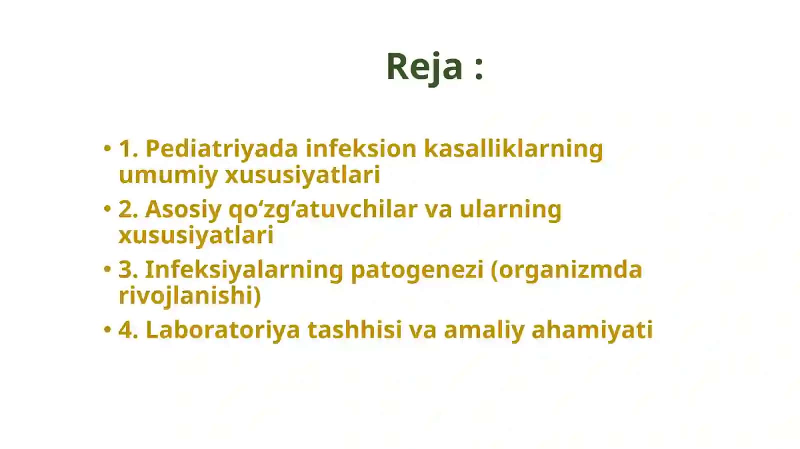 Pediatriya amaliyotda kop uchraydigan infeksiyalar qo’zg’atuvchilari patogenez labaraturita tashxisi 2