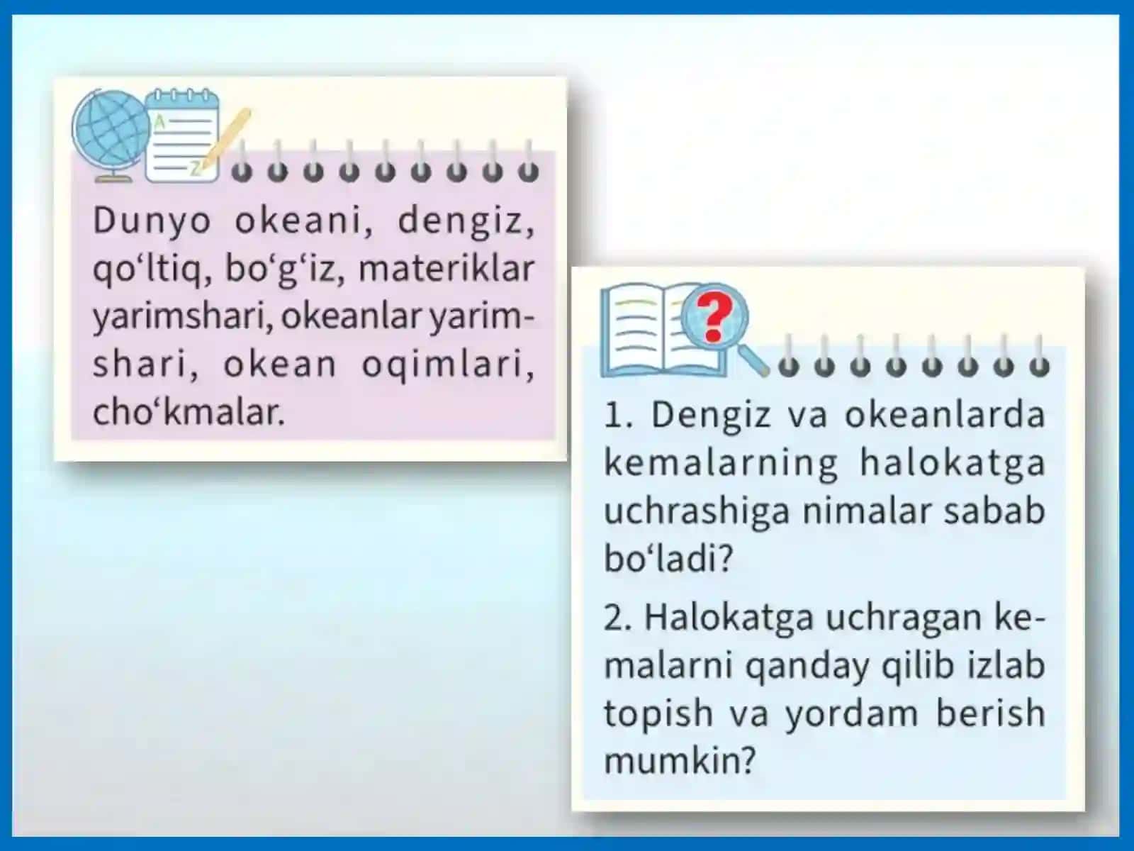Dunyo okeani va uning qismlari 2
