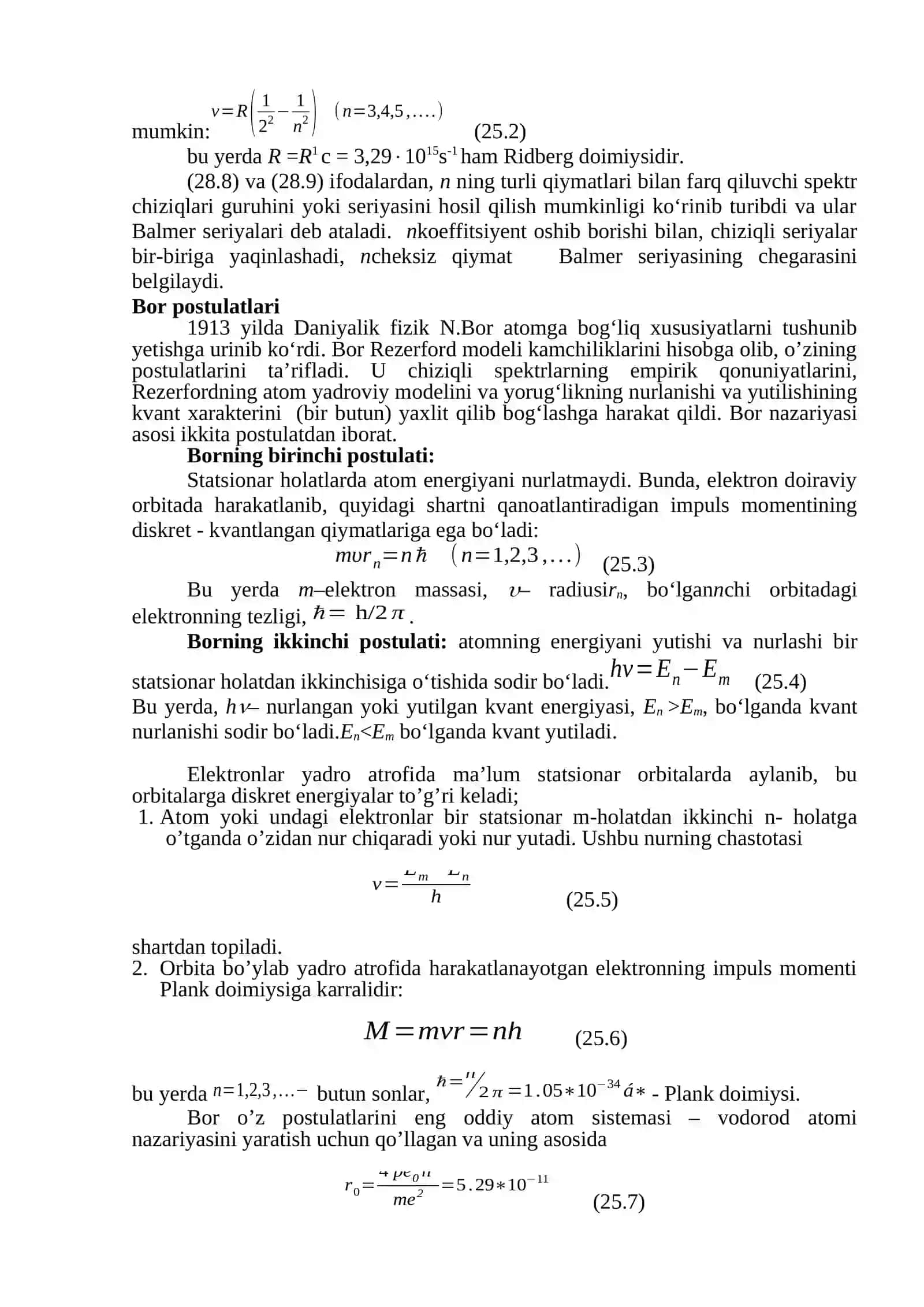 Atomning chiziqli spektrlari 2