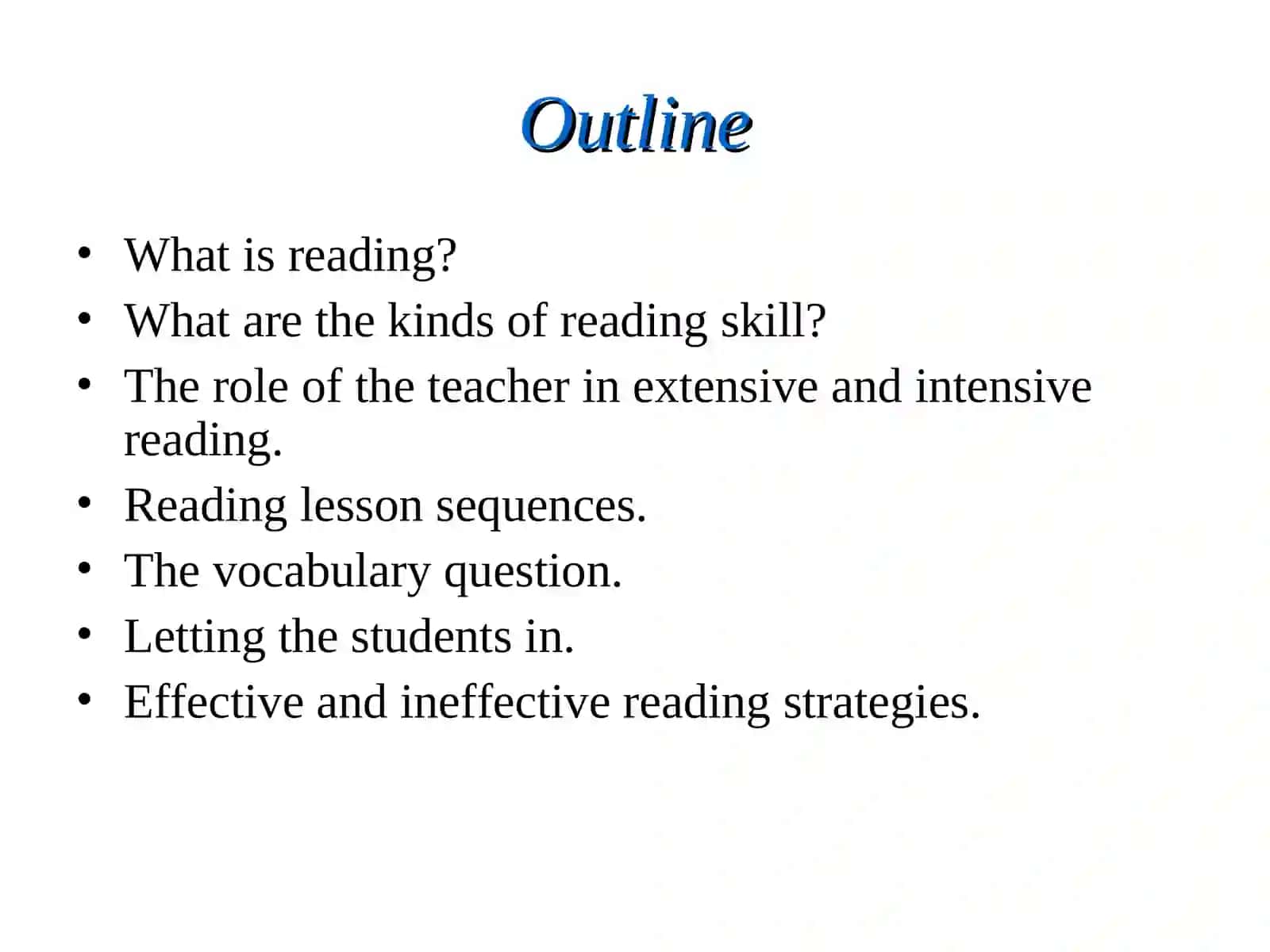Developing reading skillsFactors involved in effective reading 2