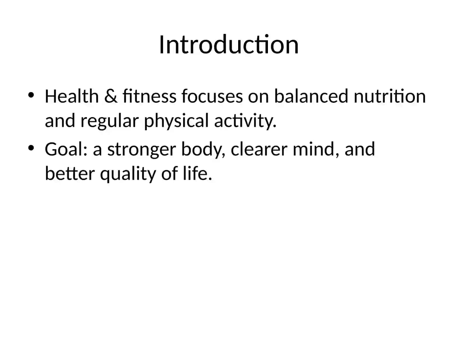 HEALTH & FITNESS 2