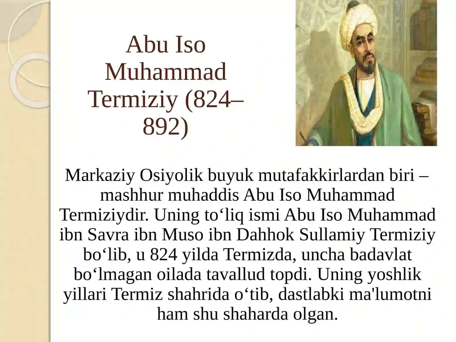 Abu Iso Muhammad Termiziy 2