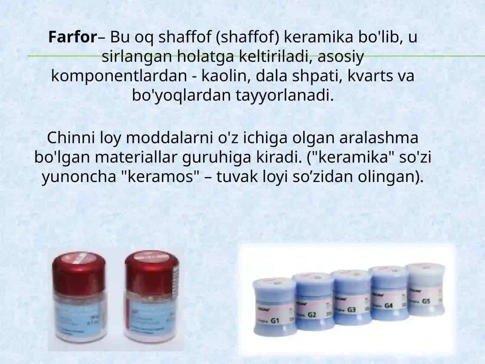 Sirkoniy dioksid stomatologik keramika farfor 2