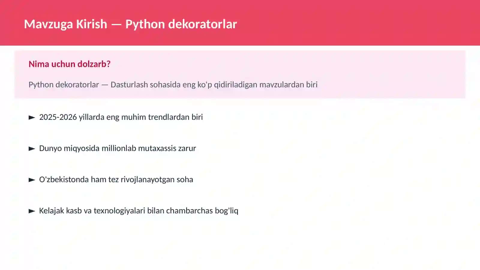 Python dekoratorlar 2