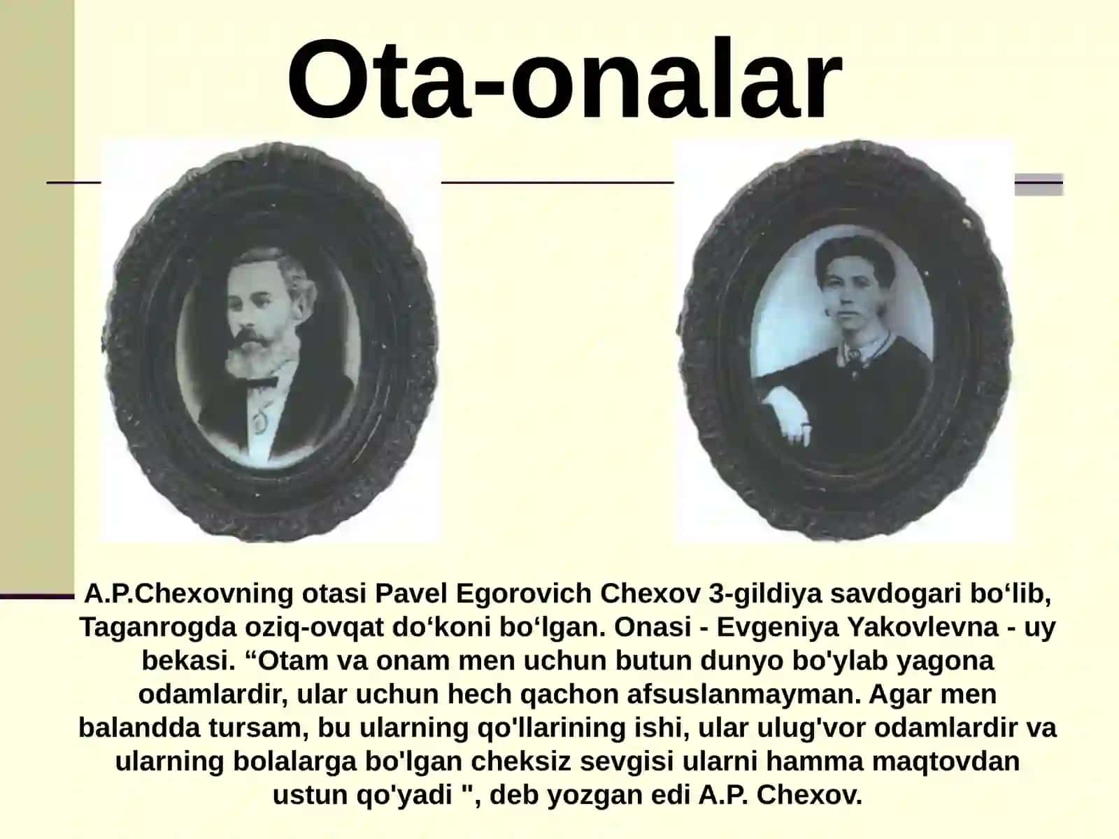 A.P.Chexovning otasi Pavel Egorovich Chexov 2