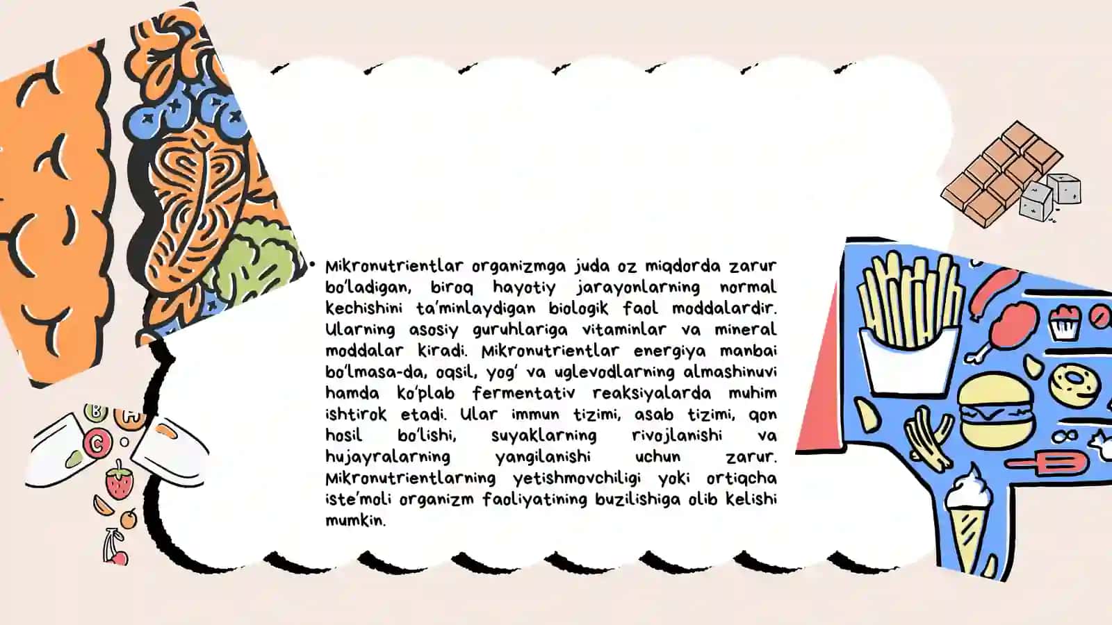 MIKRONUTRIENTLAR VA VITAMINLARNING SOG‘LOM OVQATLANISHDAGI ASOSIY O‘RNI 2