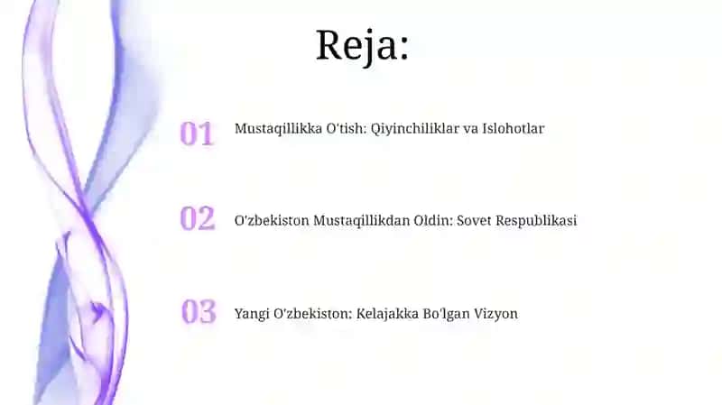 Yangi O'zbekistonda amalga oshirilgan islohotlar 2