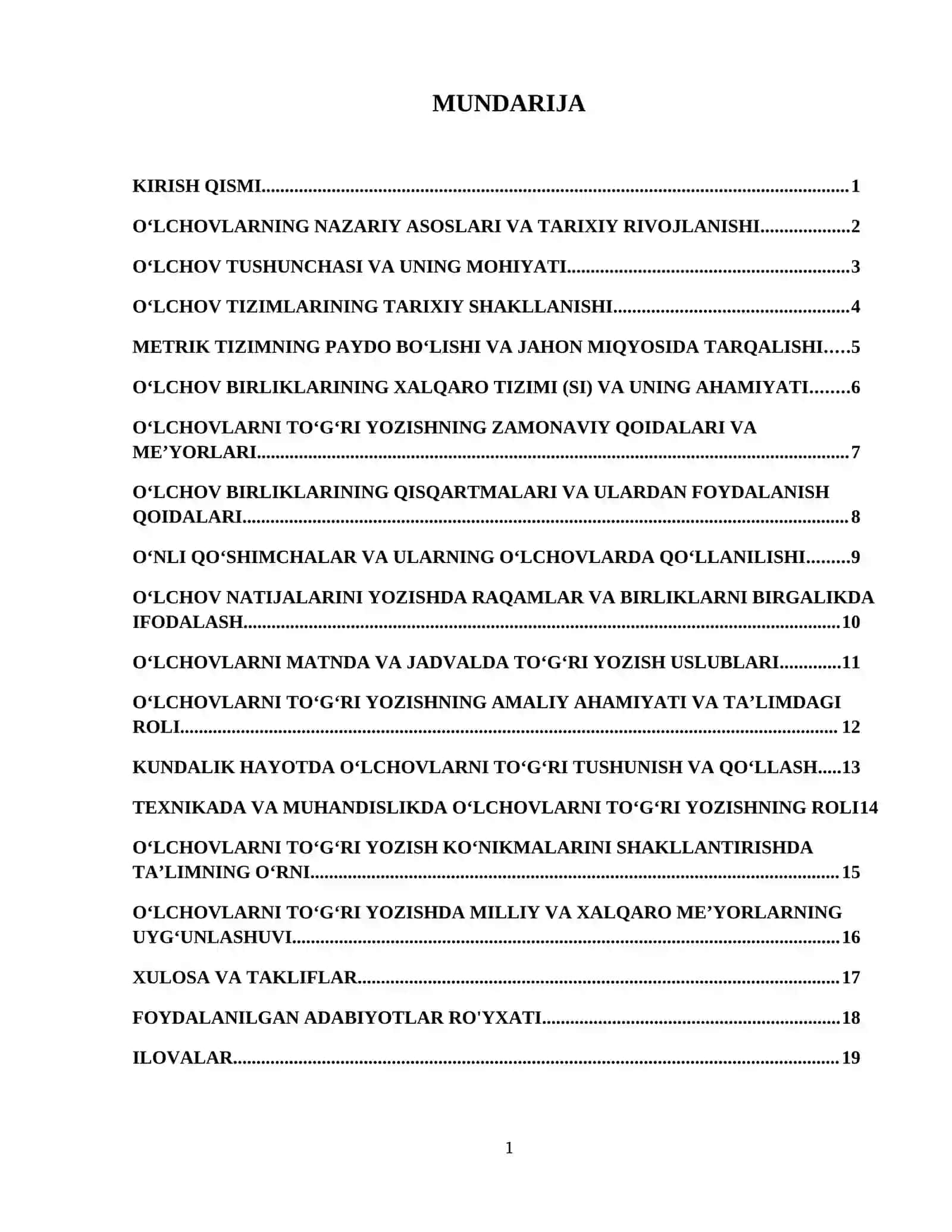 Oʻlchovlarni toʻgʻri yozish qoidalari. 2