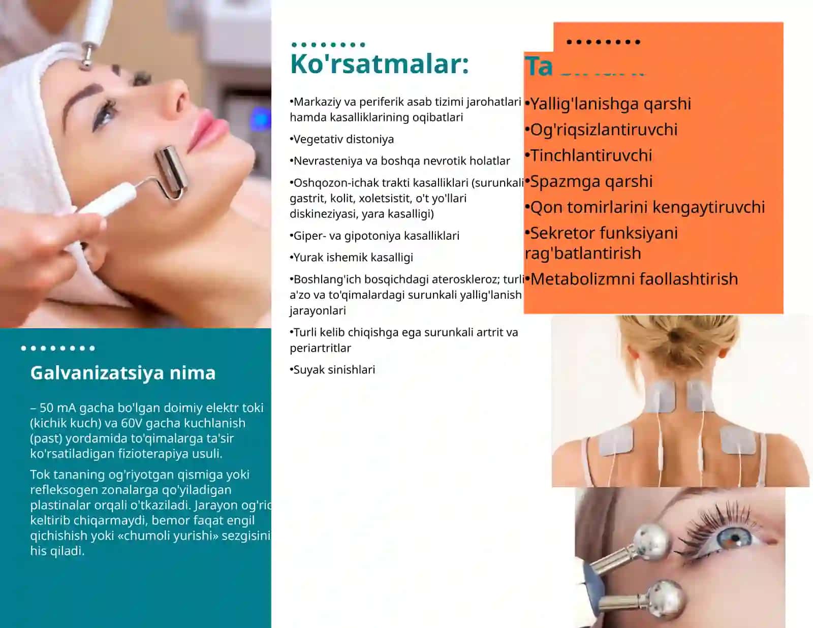Galvanizatsiya fizioterapevtik muolajasi 2