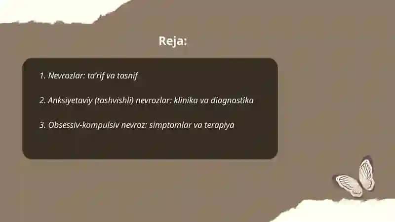 Nevrozlar va himoya mexanizmlari 2
