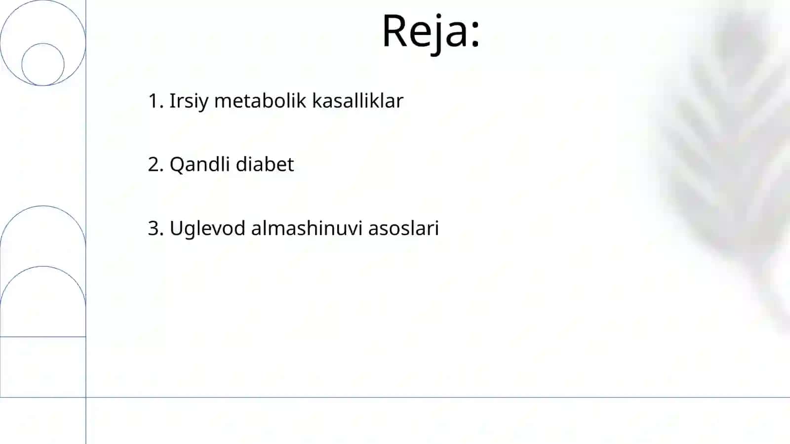 Uglevodlar almashinuvi boshqarilishining buzilishlari 2