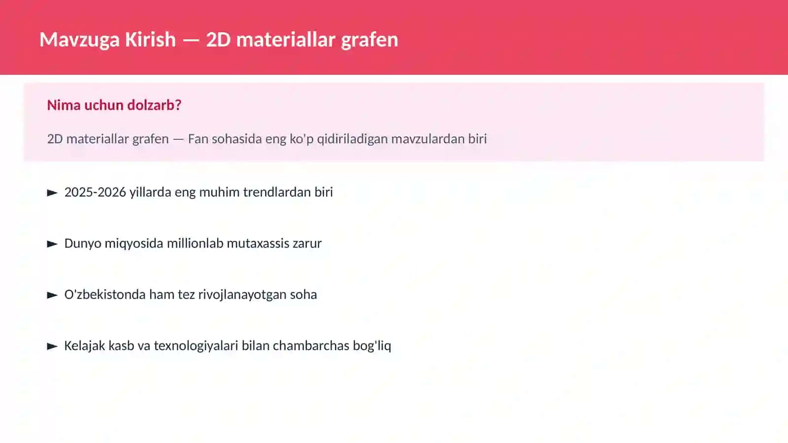 FAN | KIMYO ZAMONAVIY 2