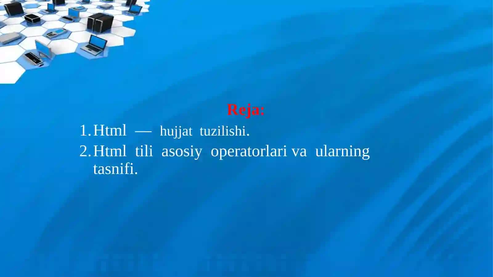 Html dasturlash tili 2