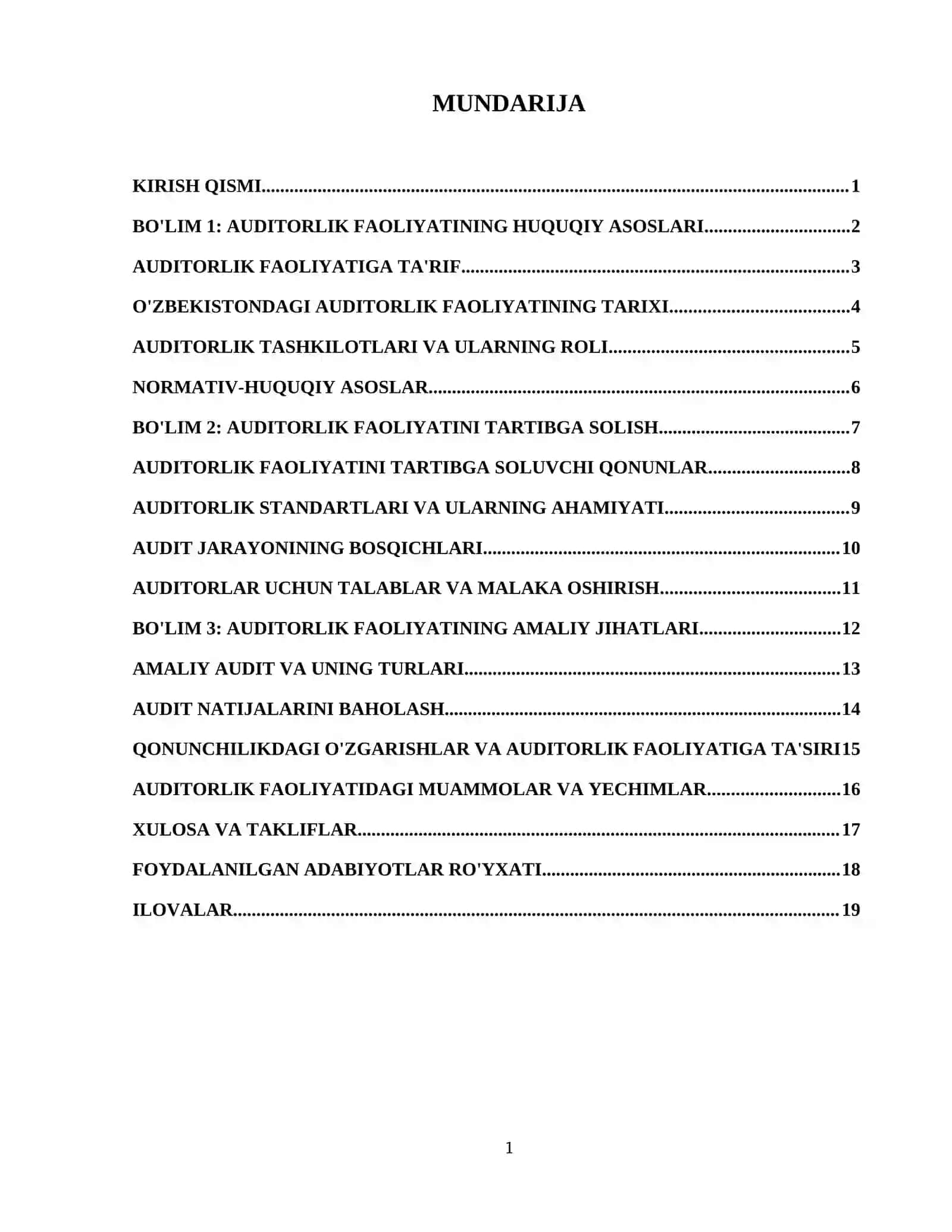 O‘zbekiston Respublikasida auditorlik faoliyatini tashkil qilishning huquqiy asoslari 2