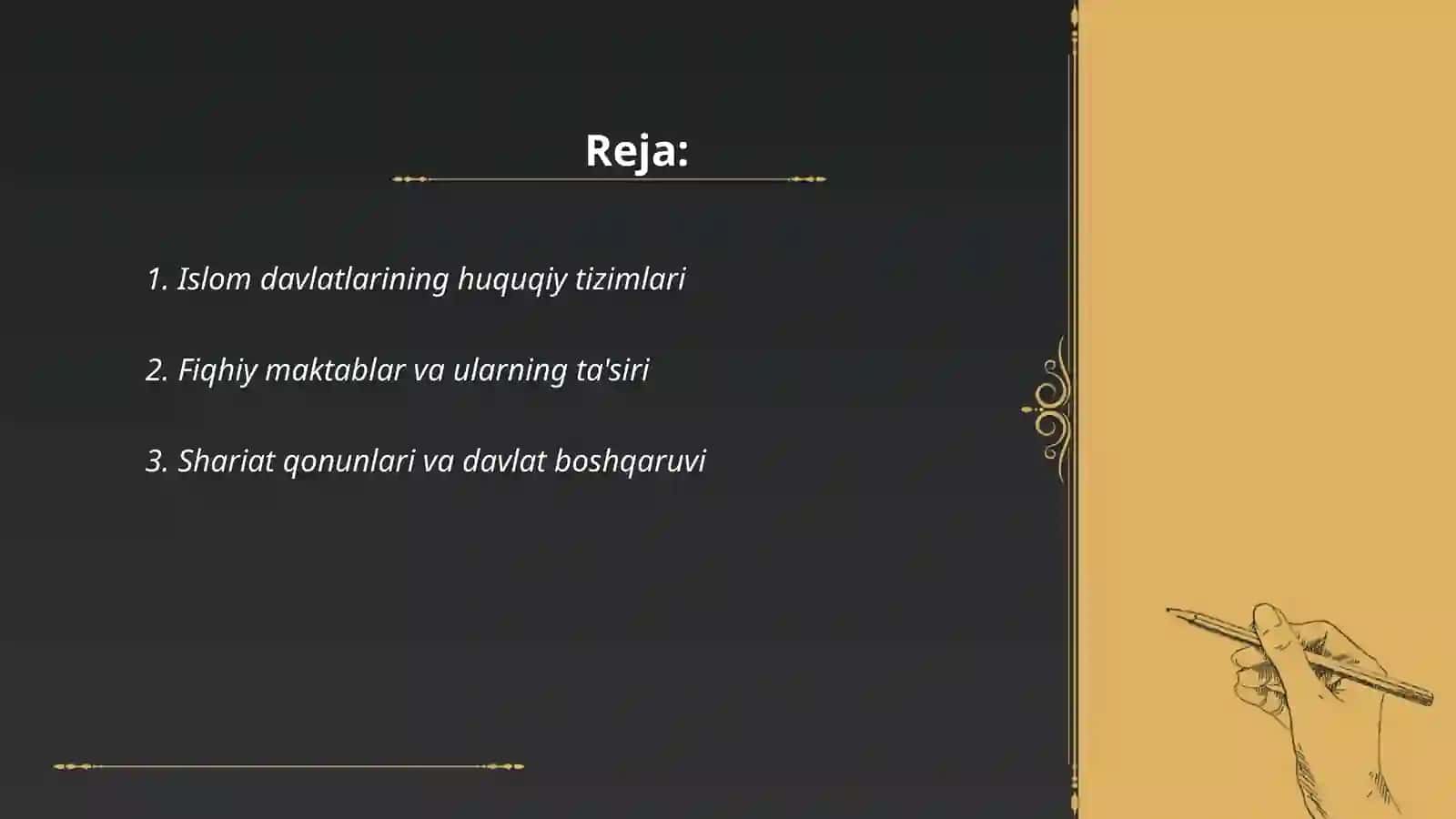 Islom fiqhiy davlatlari 2